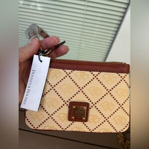 Dooney & Bourke Canvas and Leather Wristlet